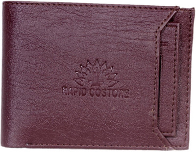 

Rapidcostore Men Brown Genuine Leather Wallet(3 Card Slots)