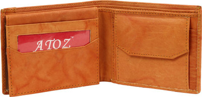 

pocket bazar Men Tan Genuine Leather Wallet(3 Card Slots)