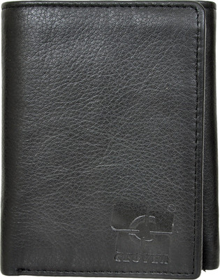 

Clover Men Black Genuine Leather Wallet(9 Card Slots)