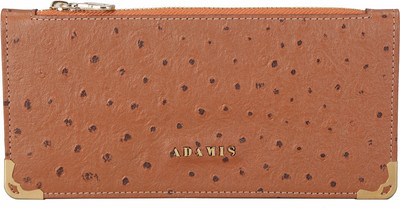 

Adamis Women Casual Tan Genuine Leather Wallet(12 Card Slots)
