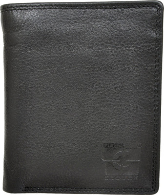 

Clover Men Black Genuine Leather Wallet(6 Card Slots)