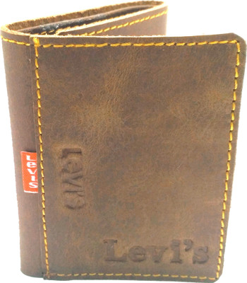 

Levi's Men Brown Genuine Leather Wallet(9 Card Slots)