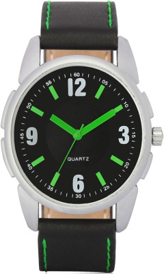 FASHION POOL VOLGA MEN'S WATERPROOF MOST UNIQUE ROUND DIAL WITH BLACK GREEN COLOR COMBINATION FESTIVAL SPECIAL MOST STUNNING YOUNG GENERATION WATCH WITH ANTI ALLERGIC LEATHER BELT FOR PROFESSIONAL & CASUAL WEAR Watch  - For Boys   Watches  (FASHION POOL)