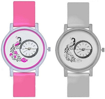 Frida pink white mor analogue stylish designer watches for girls and women Watch  - For Girls   Watches  (Frida)