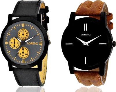 Lorenz MK-4013A Pack of 2 Watch  - For Men   Watches  (Lorenz)