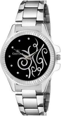 Gesture 06- Black Beautiful Design Elegant Watch  - For Girls   Watches  (Gesture)
