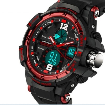 Sanda AquaSandaw2 SANDA 289 Watch Men G Style Waterproof Sports Military Watches Hombre Men's Luxury Analog Digital Shock Watch-RED Watch  - For Men   Watches  (Sanda)