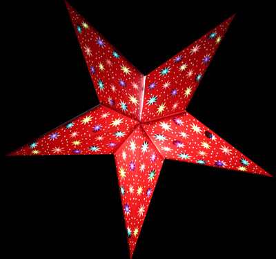 

ARTNIDEA RED MULTI TISSUE Hanging Star Pack of 1