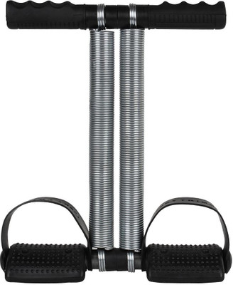 

Always Fit Tummy Trimmer Double spring Ab Exerciser(Silver, Black), Black;silver