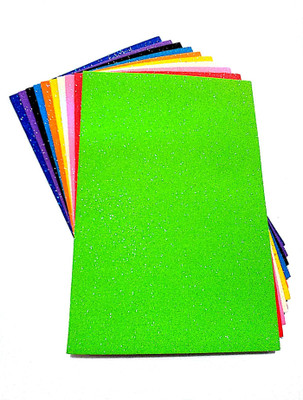 

SelectionWorld Neon Glitter Foam Art & Craft Sheets (Pack Of 10)