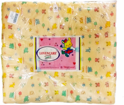 

Tiny Care Baby Bed Printed With Foam 203B XL Size- Peach Standard Crib(Fabric, Peach)