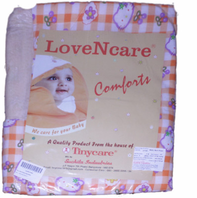 

Tiny Care Baby Bed Plain-One Side Plastic 274C M Size 3 Pieces/Pack- Peach Standard Crib(Fabric, Peach)