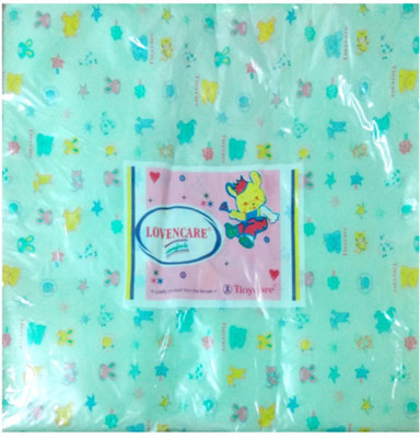 

Tiny Care Baby Bed Printed With Foam 203A L Size- Green Standard Crib(Fabric, Green)