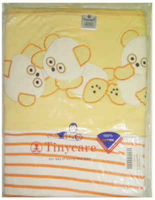 

Tiny Care Baby Bed Printed With Foam (5mm) 201 M Size- Peach Standard Crib(Fabric, Peach)
