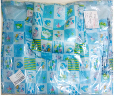 

Tiny Care Baby Bed With Pillow 207 3 Pieces/Pack- Blue Standard Crib(Fabric, Blue)