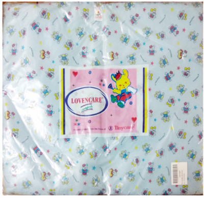 

Tiny Care Baby Bed Printed With Foam 203B XL Size- Blue Standard Crib(Fabric, Blue)