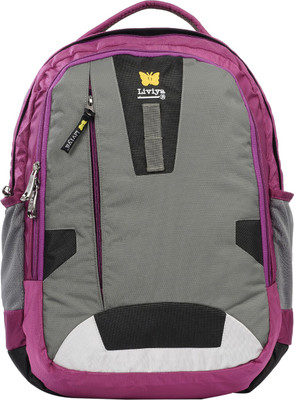 

Liviya SB-1182 37 L Backpack(Grey, Pink)