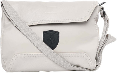 

Puma Ferrari LS Small Satchel Sling Bag(White, 2 L)