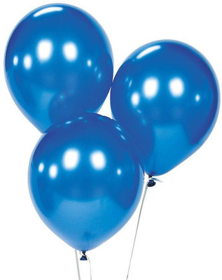

TOYXE Solid 40217 " Metallic HD Finish Dark Latex Toy Balloon(Blue, Pack of 100)