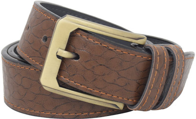 

HAVEALOOK Men Formal, Casual, Party Brown Texas Leatherite Belt