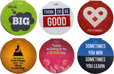 

QuoteSutra Combo For Positive Thinking | Best Gift for Book lovers | Set Of 6 Round Magnetic Bookmarks Bookmark(Quote, Multicolor)