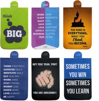 

QuoteSutra The Ultimate Life Sutra Gift Combo | Best Gift for Book lovers, Friends & Clients | Set Of 6 Magnetic Bookmarks Bookmark(Quote, Multicolor)