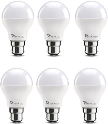 

Syska Led Lights 5 W Standard B22 LED Bulb(White, Pack of 6)