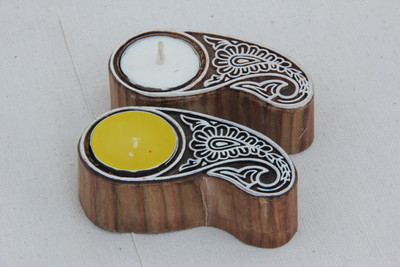

MASTER'S TRAIL M-PPSTL03 Wooden, Wooden 1 - Cup Tealight Holder Set(Brown, Pack of 1)