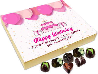 

Chocholik Gift Box - Hope You Get All The Happiness On Your Birthday Chocolate Box - 20pc Truffles(240 g)