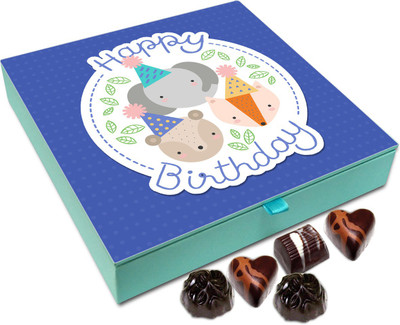 

Chocholik Gift Box - Happy Birthday My Crazy Friend Chocolate Box - 9pc Truffles(108 g)