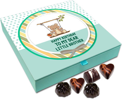 

Chocholik Gift Box - Happy Birthday To My Dear Little Brother Chocolate Box - 9pc Truffles(108 g)