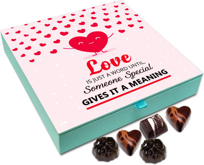 

Chocholik Gift Box - Love Is Just A Word Until Someone Special Gives It A Meaning Chocolate Box - 9pc Truffles(108 g)