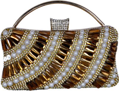 

clutches Party Brown, Gold Clutch