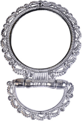 

Majik Embossed Butterfly Handheld Mirror with Folding Handle, Princess Style Makeup Mirror / Cosmetics Mirror