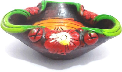 

Indeasia Srijan Terracotta Decorative Platter(Multicolor)