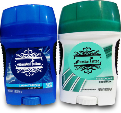 Mumbai Tattoo tattoo speed stick Deodorant Stick - For Men & Women(51 g, Pack of 2)