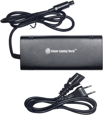 

Ultimate Gaming World Ultimate Gaming World™ Power Supply Adapter for X-box 360 E Console (100V to 240V) Universal Use Gaming Adapter(Black, For X-box 360)