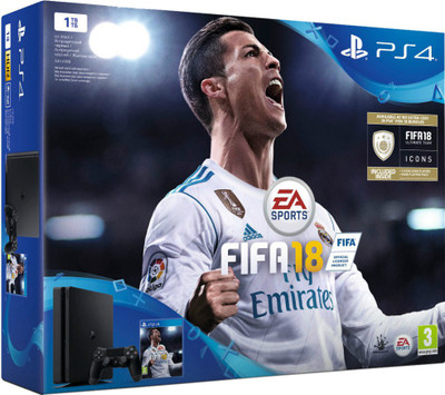 

Sony PlayStation 4 (PS4) Slim 1 TB with FIFA18(Jet Black)