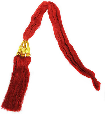 

Majik Pakistani & Punjabi Hair Parandi Indian Hair Accessory For Women & Girls Braid Extension(Gold, Red)