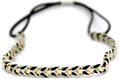 

Elite Models (France) Fancy Fashion Hair Accessory Head Wrap - Black Hair Chain(Black)