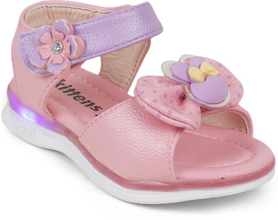 

KITTENS Girls Velcro Flats(Pink