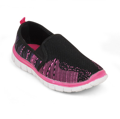 

KITTENS Girls Slip on Sneakers(Black