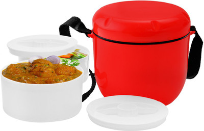 

Little Swan Orange Wide Mouth Thermoware Lunch Box 2 Containers Lunch Box(600 ml), Multicolor