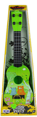 

Tiny's World 4 Tight Tunable String 40cm Long Musical Party Play Guitar Toy for Kids(Green)
