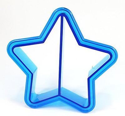

Sukot Star Shaped Sandwich Cutter Cookie Biscuits Cutter Bread Cutter Double Ended Pizza Cutter(Plastic), Blue