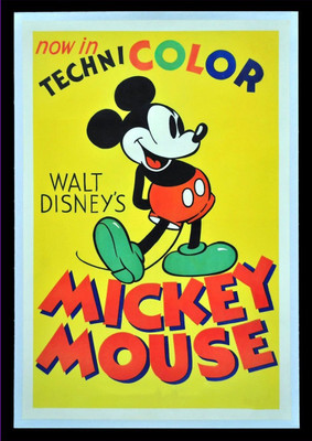 

Aabhaas Wall Poster Technicolor Mickey Mouse Paper Print(12 inch X 18 inch, Rolled)