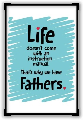 

Aabhaas Wall Poster Instructions Manual | Life | Father's Day Typography Illustration Paper Print(12 inch X 18 inch, Rolled)