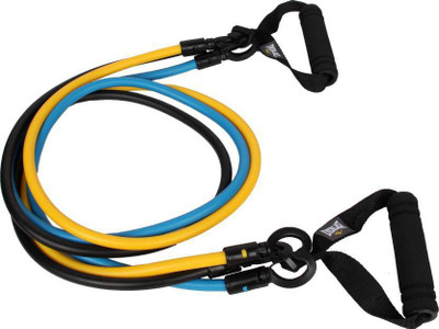 

Sukot 3 in 1 Resistance Band Exercise Toning Tube Resistance Tube(Multicolor)