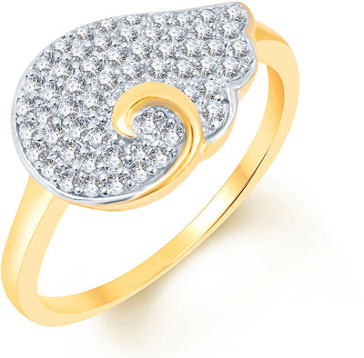 

Divastri Alloy Cubic Zirconia Rhodium Plated Ring, Multicolor
