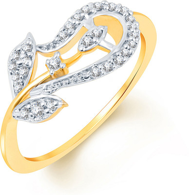 

Divastri Alloy Cubic Zirconia Rhodium Plated Ring, Multicolor